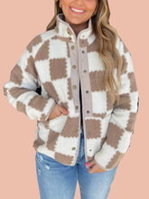 Women's Checkered Sherpa Fleece Jacket (Buy 2 Free Shipping)