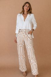 Women's Casual Long Sleeve Two-Piece Set with Belt