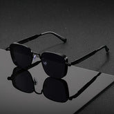 Vintage Steampunk Square Metal Frame Glasses