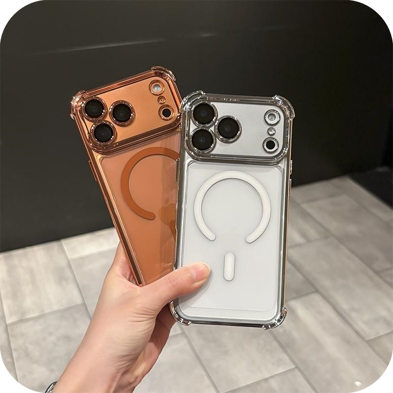 iPhone 17 Corner Airbags Magnetic Shockproof Ice-Clear Case