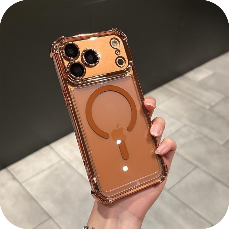 iPhone 17 Corner Airbags Magnetic Shockproof Ice-Clear Case