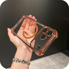 iPhone 17 Corner Airbags Magnetic Shockproof Ice-Clear Case