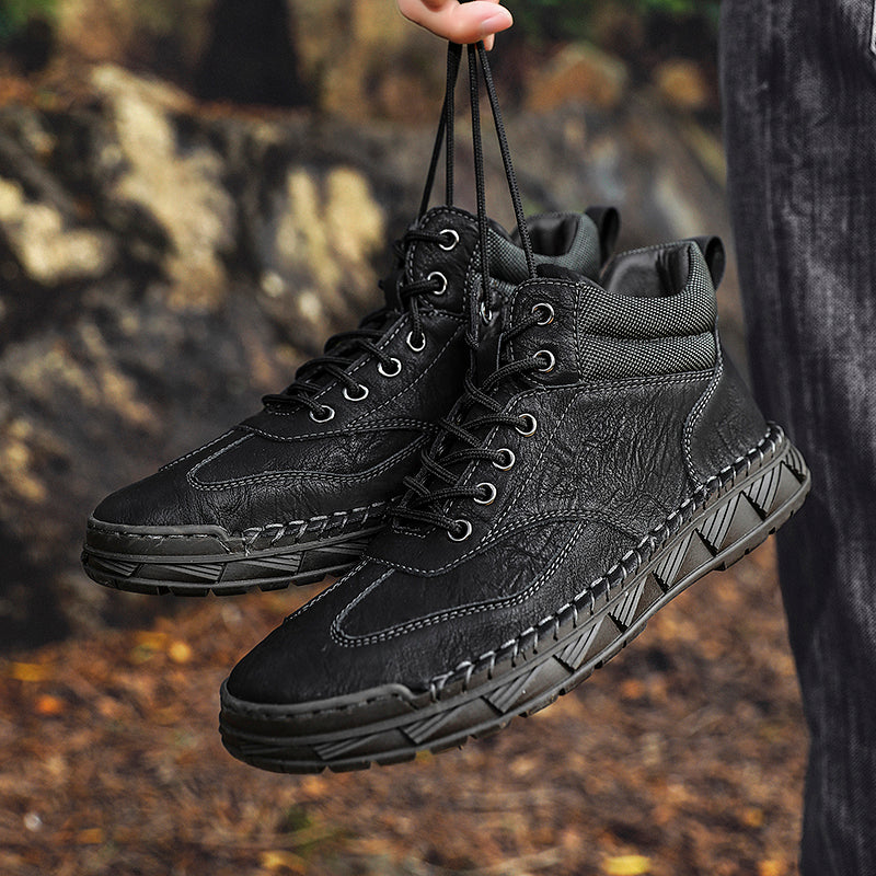 Men's Handmade Leather Boots Motorcycle Boots