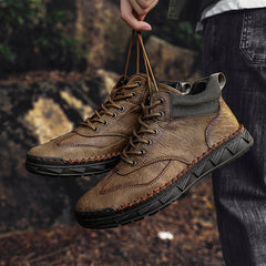 Men's Handmade Leather Boots Motorcycle Boots