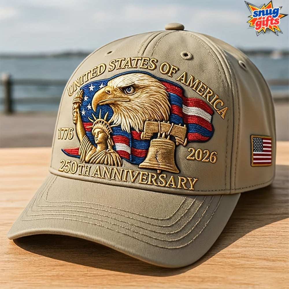 United States 250th Anniversary Eagle Patriotic Baseball Cap