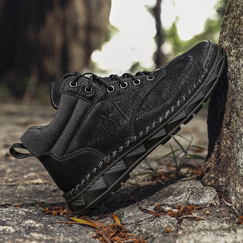 Men's Handmade Leather Boots Motorcycle Boots