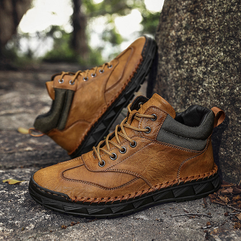 Men's Handmade Leather Boots Motorcycle Boots