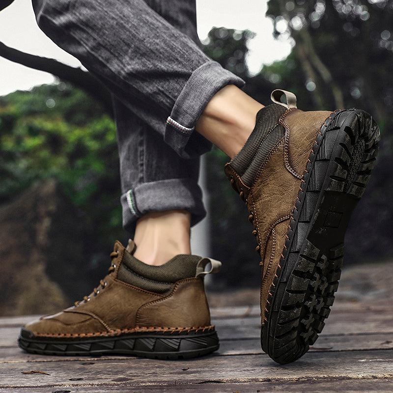 Men's Handmade Leather Boots Motorcycle Boots