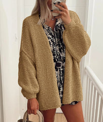 Women's Oversized Lantern Sleeve Sweater Cardigan (Buy 2 Free Shipping)