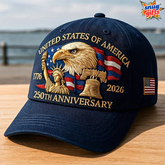 United States 250th Anniversary Eagle Patriotic Baseball Cap