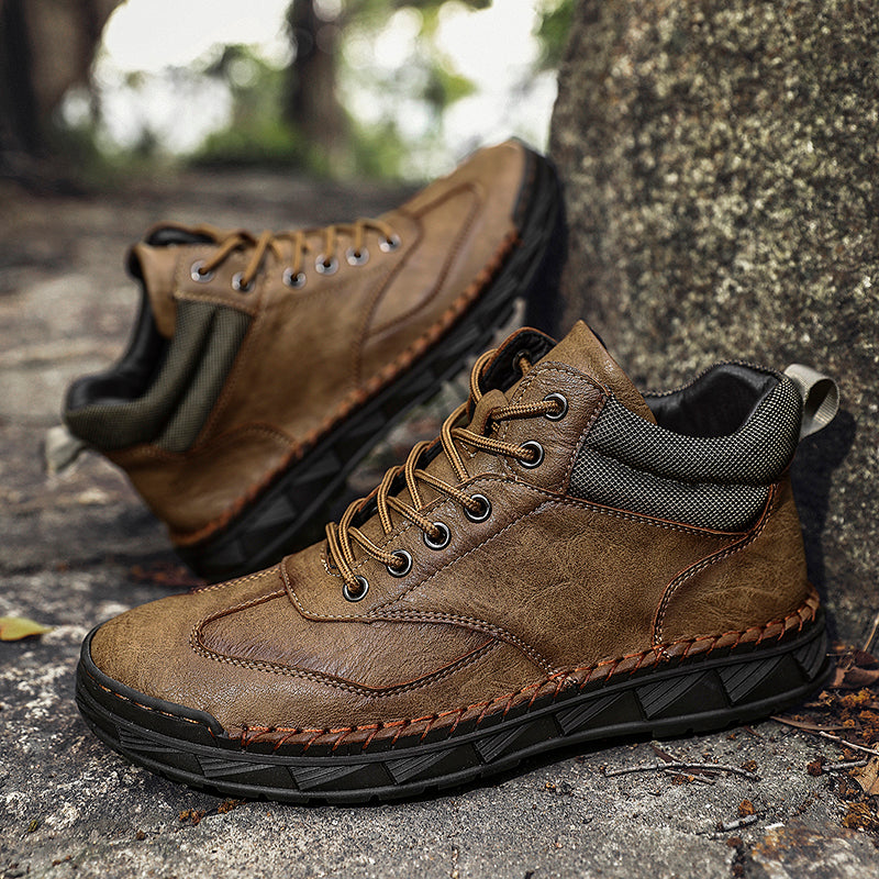 Men's Handmade Leather Boots Motorcycle Boots